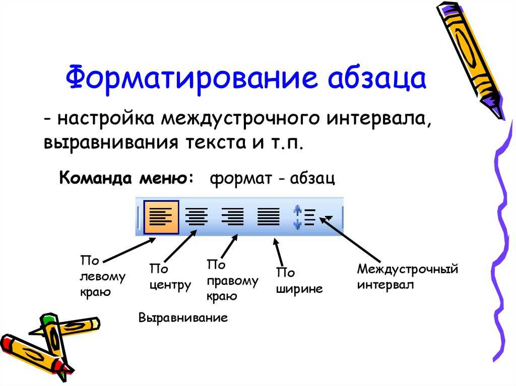 Отформатировать текст. Форматирование текста Абза. Параметры форматирования текста. Виды выравнивания текста. Форматирование выравнивание.