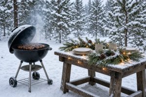 Выездное барбекю на праздники: как выбрать мясо для зимнего пикника
