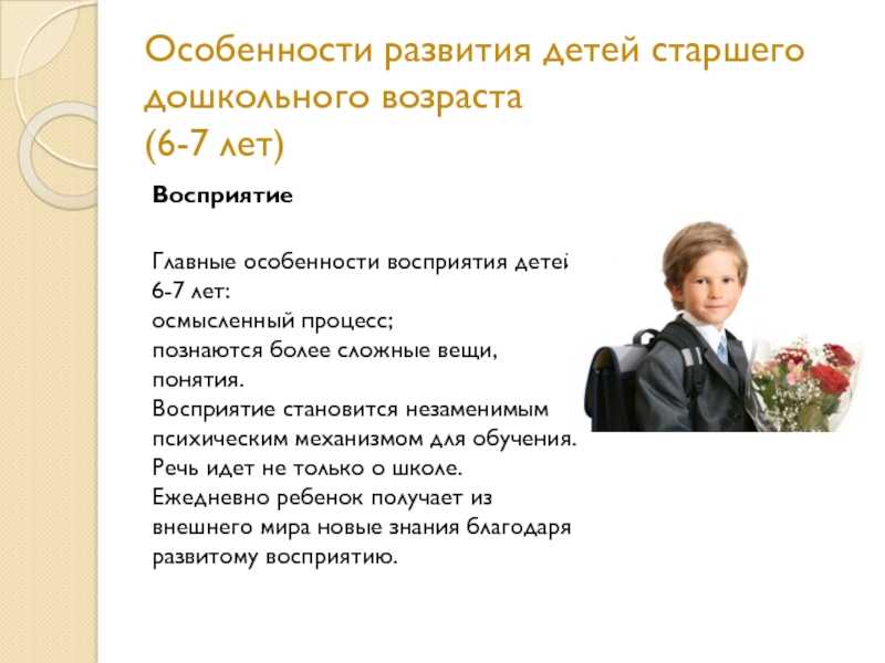Особенности восприятия у детей старшего дошкольного возраста | контент-платформа pandia.ru