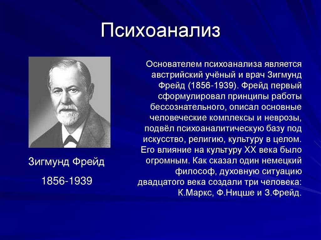 Психоанализ в философии презентация